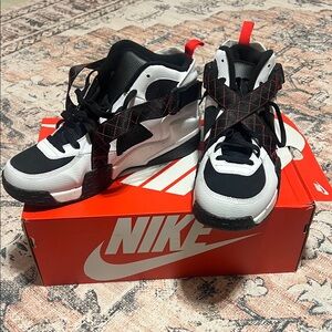 Nike Black and White High-Top Sneakers